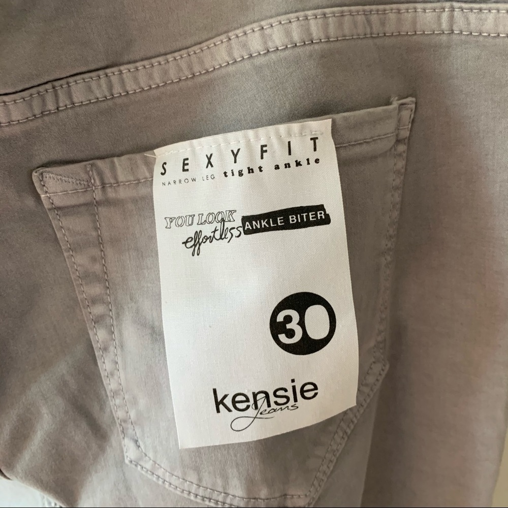 NWT KENSIE Soft Grey Crop Jeans Sz 30 - Picture 10 of 11